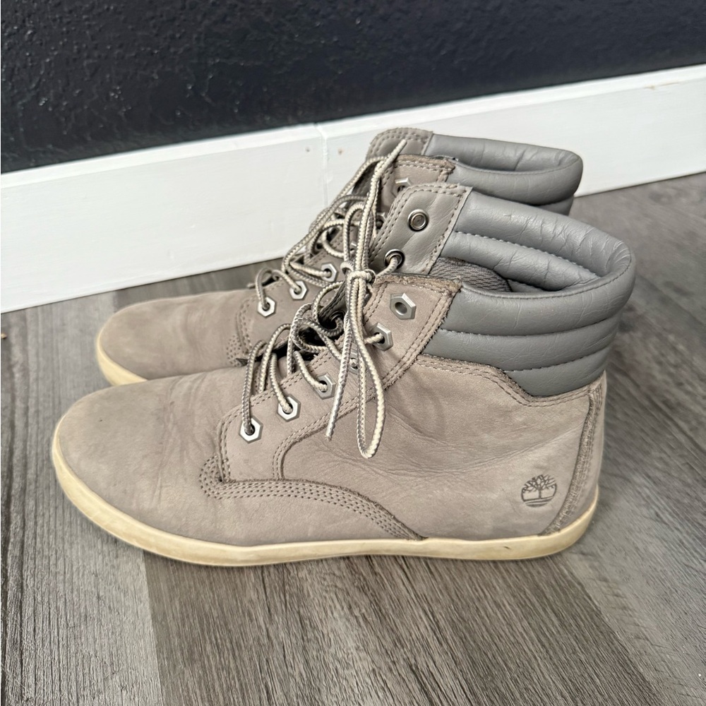 Timberland Taupe Lace-Up Boots